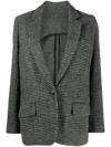 MARANT ETOILE HOUNDSTOOTH WOOL BLAZER