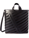 OFF-WHITE DIAG CUT-OUT LEATHER TOTE BAG