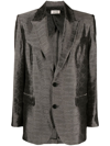 Zadig & Voltaire Jacquard-blazer In Silver