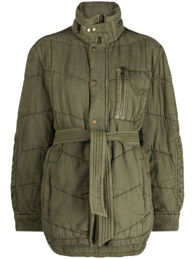 ZADIG & VOLTAIRE KALICE BELTED QUILTED JACKET