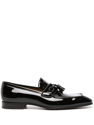 Tom Ford Bailey Square-toe Loafers In Black