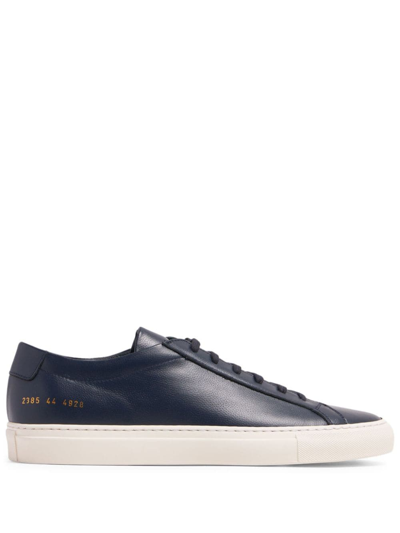 Common Projects Original Achilles Leather Sneakers In Blue