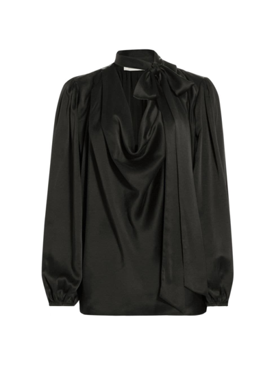 Zimmermann Silk Billow Blouse In Black