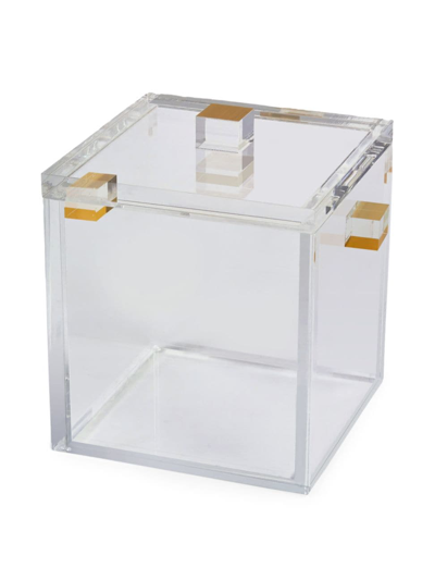 Tizo Lucite Clear Ice Bucket In Clear Gold