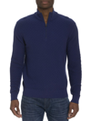 Robert Graham Men's Reisman Quarter-zip Pullover Sweater In Navy