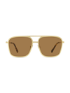 Stella Women's Pilot 57mm Square Sunglasses In Endura Gold