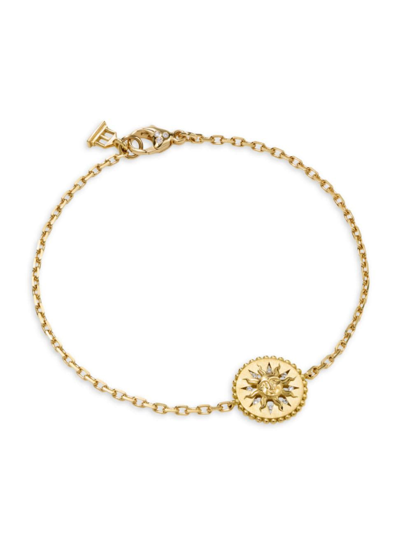 Temple St. Clair Women's Celestial Orbit 18k Yellow Gold & 0.2 Tcw Diamond Sun Charm Bracelet