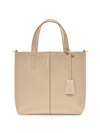 Maison De Sabre Maison De Sabré Small Leather Soft Tote In Saharan Fuchsia