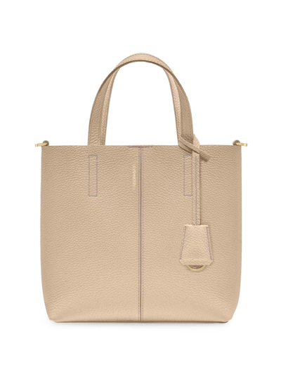 Maison De Sabre Maison De Sabré Small Leather Soft Tote In Saharan Fuchsia