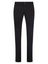 Hugo Boss Slim-fit Trousers In Stretch-cotton Gabardine In Black