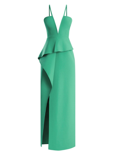 Bcbgmaxazria Long Evening Dress In Malachite | ModeSens
