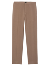 Sandro Mens Bruns High-rise Stretch-jersey Trousers In Taupe