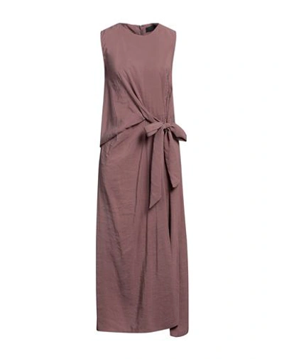 Elvine Woman Midi Dress Pastel Pink Size Xs Modal, Polyester