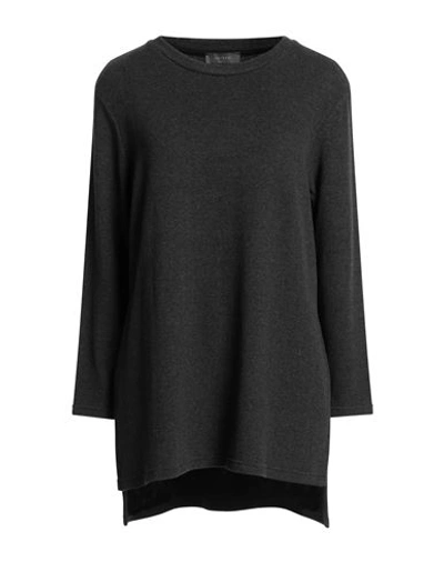 Neirami Woman Sweater Steel Grey Size L Acrylic, Cotton, Elastane