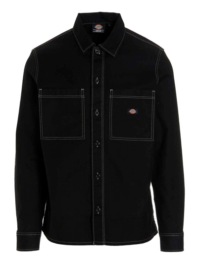 Dickies Florala Overshirt In Black