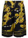 Versace Jeans Couture Chain Couture Bermuda Shorts In Black