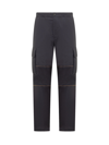 Marni Structured Cargo Pants With Contrast Stitching In Black