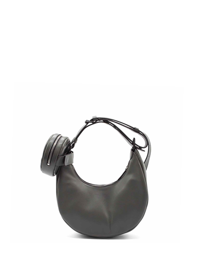 Vic Matie Shoulder Bag With Purse In Dark Grey