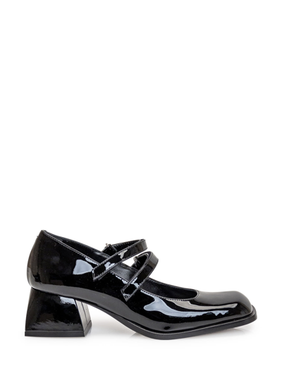 Nodaleto Bulla Bacara Heel Shoe In Black Patent