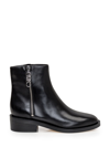 Michael Michael Kors Regan Ankle Leather Boots In Black