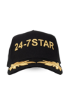 Dsquared2 24-7 Star Cotton Baseball Cap In Black
