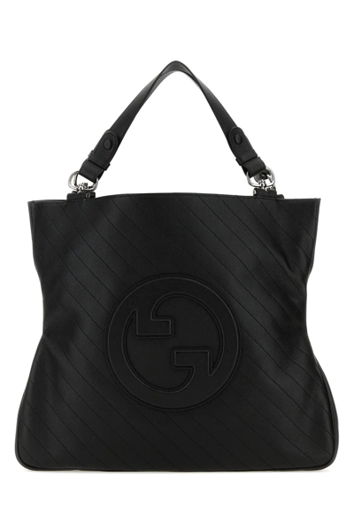 Gucci Black Leather Medium Blondie Shopping Bag