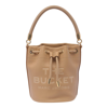 Marc Jacobs The Mini Faux Leather Bucket Bag In Beige