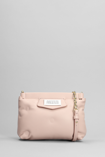 Maison Margiela Glam Slam Shoulder Bag In Powder Leather In Pink