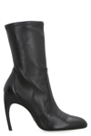 STUART WEITZMAN LUXECURVE LEATHER ANKLE BOOTS
