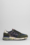 PREMIATA MICK SNEAKERS IN GREEN SUEDE AND FABRIC
