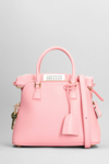 MAISON MARGIELA SHOULDER BAG IN ROSE-PINK LEATHER