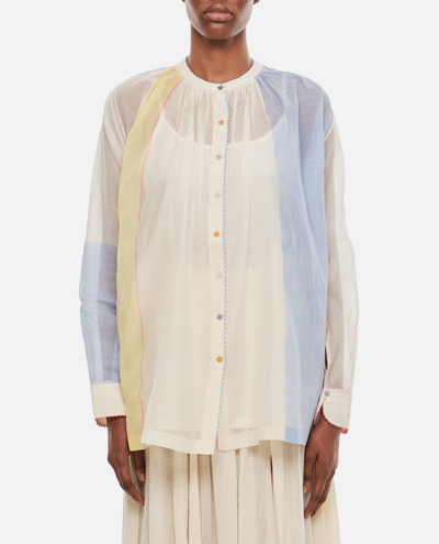 Péro Voile Long Sleeve Shirt In Multicolour