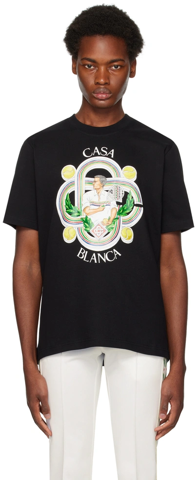 Casablanca Le Joueur T-shirt In Black