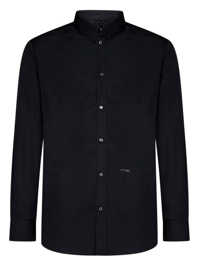 Dsquared2 Classic Button-up Shirt In Black