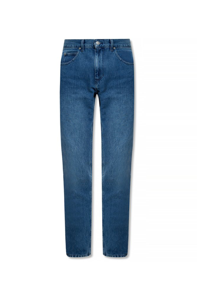 Isabel Marant Button Detailed Straight Leg Jeans In Blue