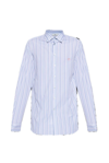 ETRO ETRO LOGO EMBROIDERED STRIPED BUTTONED SHIRT