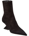 Attico Cheope Suede Leather Ankle Boots 60mm In Black
