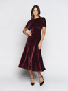 Reformation Quinne Velvet Dress In Prune ModeSens