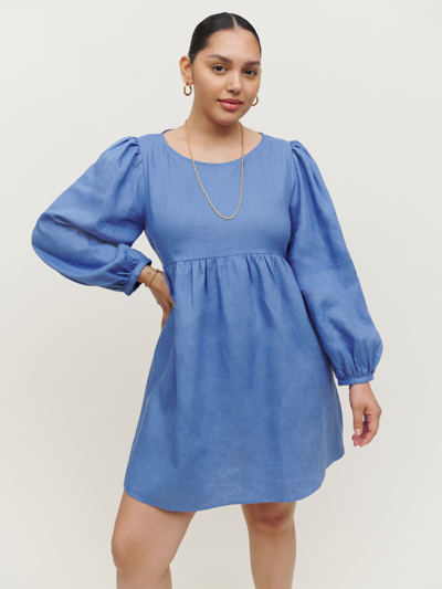 Reformation Ramone Linen Dress In Dusk