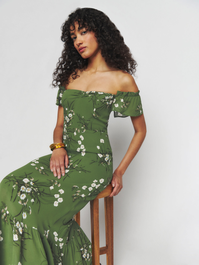 Reformation Butterfly Dress In Lomita