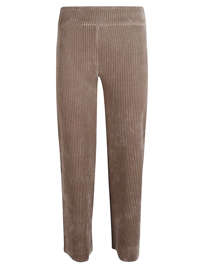 Avenue Montaigne Corduroy Cropped Trousers In Beige