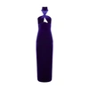 Galvan Women's Cleveland Cut-out Velvet Gown In 500purple