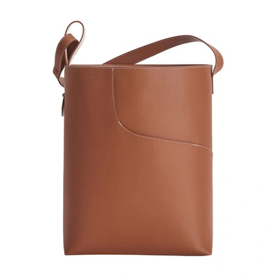 Atp Atelier Pienza Leather Large Tote Bag In Brandy_linen