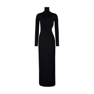 Galvan Twisted Cindy Dress In 001black