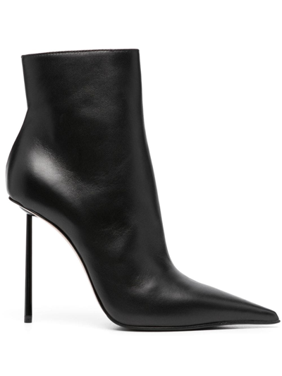 Le Silla Bella 110mm Leather Ankle Boots In Black