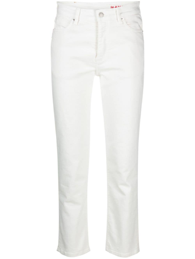 Zadig & Voltaire Ava Cropped Slim-cut Jeans In White