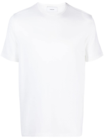 Lardini Short-sleeve Wool T-shirt In White