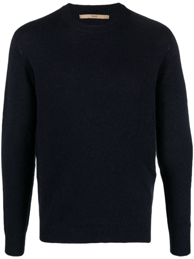 Nuur Crew-neck Long-sleeve Jumper In Blue