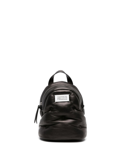 Maison Margiela Black Glam Slam Leather Backpack