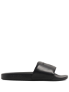 TOM FORD PERFORATED-LOGO LEATHER SLIDES